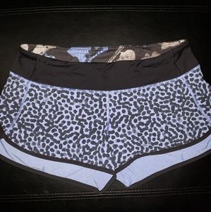 Lululemon Speed Shorts Ace Spot Lullaby Blue